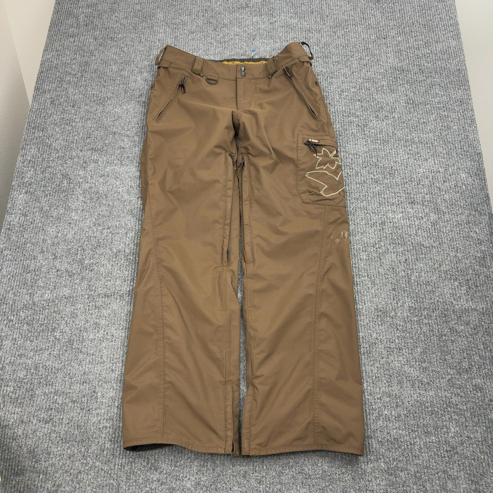 Volcom‎ Snowboard Pants Mens S Brown Thermonite Waterproof Cargo Winter Sports